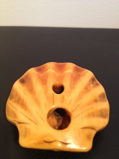 18TH CENTURY JAPANESE IVORY NETSUKE HERMIT CRAB ON CLAM View V