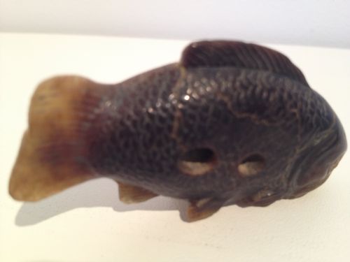 fig 1. VERY RARE JAPANESE BUFFALO HORN NETSUKE MANNER OF 