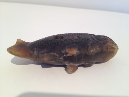 VERY RARE JAPANESE BUFFALO HORN NETSUKE MANNER OF 