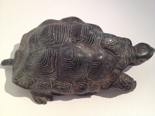 LOVELY JAPANESE BRONZE TORTOISE MEIJI PERIOD 1868-1912 View V