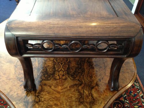 LARGE 19TH CENTURY CHINESE HARDWOOD OPIUM TABLE View VIII
