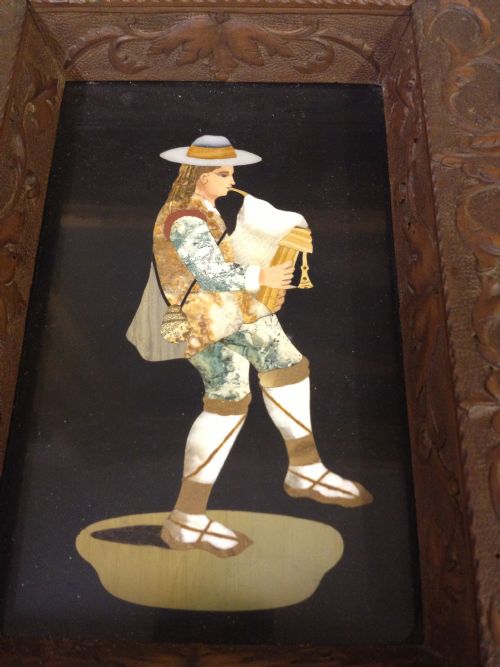 FANTASTIC PAIR OF 19TH C PIETRA DURA FRAMED PANELS View IX