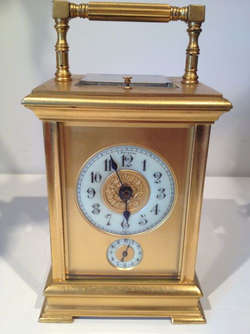 Victorian Grand Sonnerie Carriage Clock Retailer Baumann Vienna