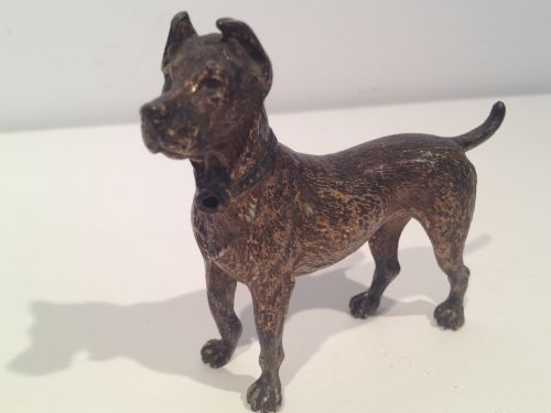 Austrian Cold Painted Bronze Dogs Doberman,airedale Terrier and Black Poodle