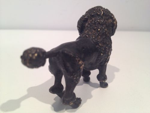 AUSTRIAN COLD PAINTED BRONZE DOGS DOBERMAN,AIREDALE TERRIER AND BLACK POODLE View XIII