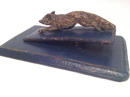 AUSTRIAN COLD PAINTED BRONZE FOXES AND FOX PAPER CLIP View XI