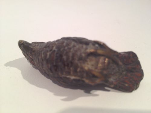 AUSTRIAN COLD PAINTED BRONZE , PARROT , RODENT ,HARE PLAYING A FLUTE View VIII