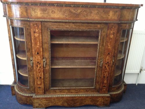 Superb Quality Walnut & Kingwood Credenza Possible Irish Interest ?