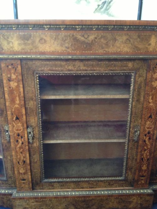 SUPERB QUALITY WALNUT & KINGWOOD CREDENZA POSSIBLE IRISH INTEREST ? View III