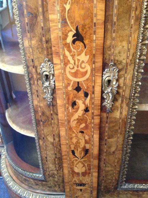 SUPERB QUALITY WALNUT & KINGWOOD CREDENZA POSSIBLE IRISH INTEREST ? View XI