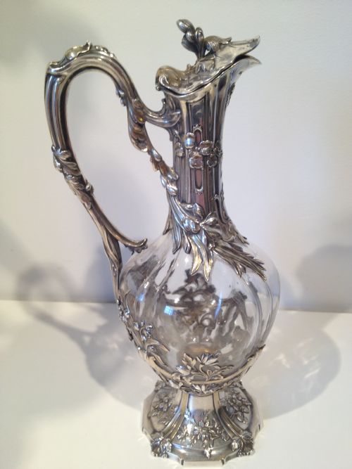  ART NOUVEAU STYLE SILVER DECANTER SET LONDON 1900 View III