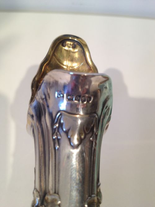  ART NOUVEAU STYLE SILVER DECANTER SET LONDON 1900 View VII