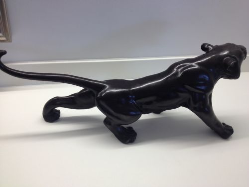 MASSIVE JAPANESE MEIJI PERIOD BRONZE TIGER SIGNED View IX