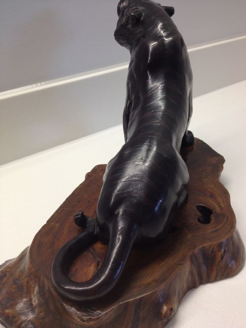FABULOUS JAPANESE BRONZE TIGER BY GENRYUSAI SEIYA View V