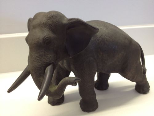 Superb 19th Century Japanese Bronze Elephant Signed