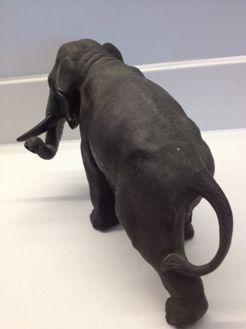 SUPERB 19TH CENTURY JAPANESE BRONZE ELEPHANT SIGNED View V