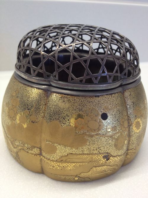 SUPERB QUALITY JAPANESE SILVER & LAQUER ROSE BOWL View IV