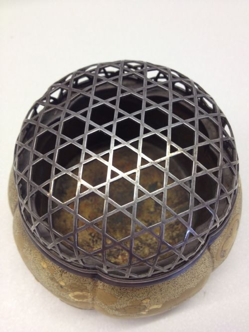 SUPERB QUALITY JAPANESE SILVER & LAQUER ROSE BOWL View VIII