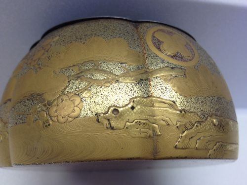 SUPERB QUALITY JAPANESE SILVER & LAQUER ROSE BOWL View XII