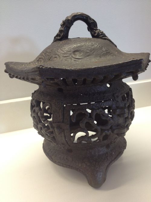 Large Heavy Japanese Iron Lantern Edo Period