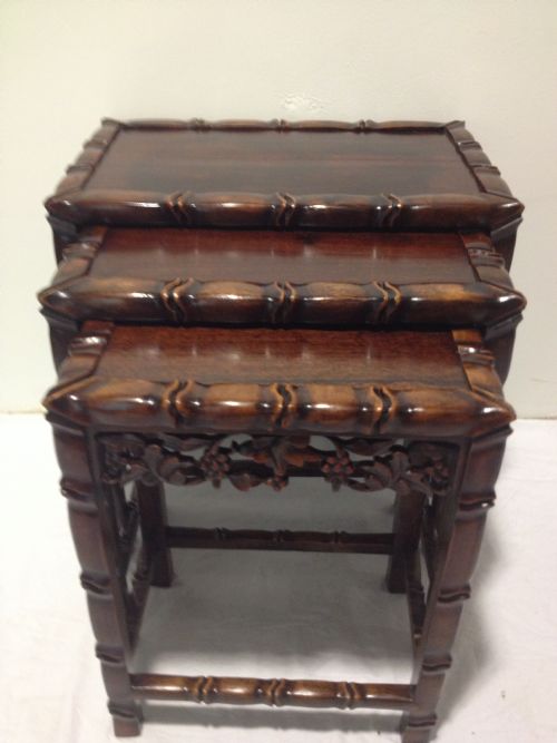 Now Half Price !!! Chinese Hardwood Nest of Tables