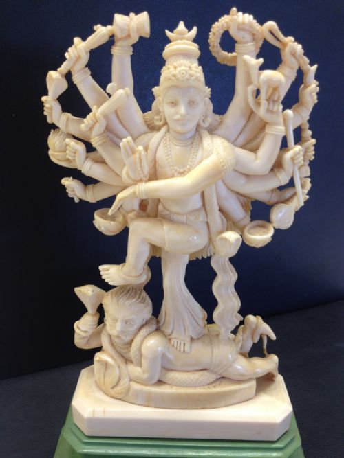 Fine Quality Indian Ivory Carving of Vishnu