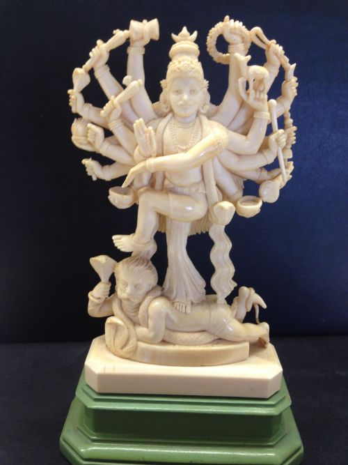 fig 1. FINE QUALITY INDIAN IVORY CARVING OF VISHNU