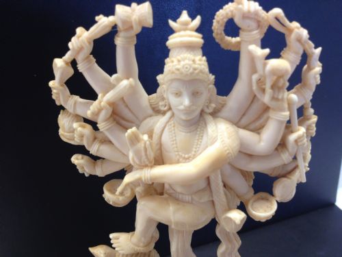 fig 2. FINE QUALITY INDIAN IVORY CARVING OF VISHNU