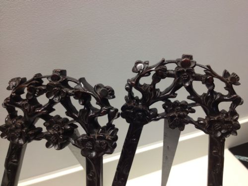 fig 1. GREAT PAIR OF CHINESE HARDWOOD EASELS