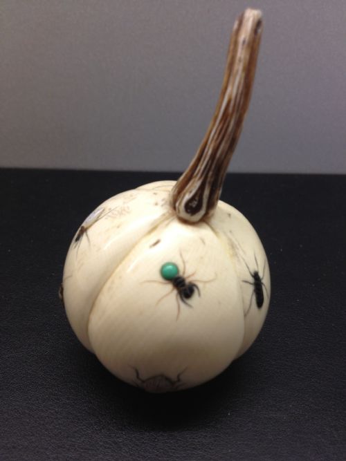Japanese Ivory & Shibayama Inlaid Fruit/vegetable Meiji Period