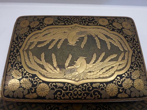 fig 2. FINE QUALITY JAPANESE LACQUER BOX ON STAND