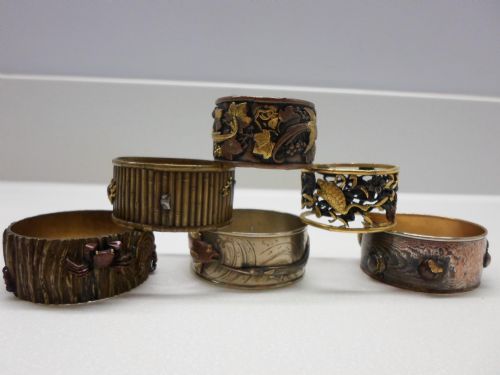 Great Collection Japanese Mixed Metal Napkin Rings