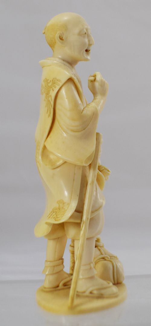 NICE QUALITY JAPANESE IVORY OKIMONO - ADDITIONAL PHOTO 3
