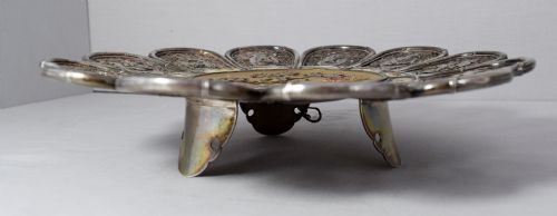 EXQUISITE JAPANESE GOLD LACQUER SHIBAYAMA SILVER PANEL - ADDITIONAL PHOTO 6