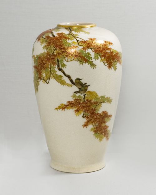 A Good Japanese Satsuma Vase by Yabu Meizan