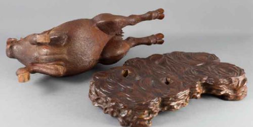WONDERFUL JAPANESE CARVED WOOD OKIMONO OF NITTA NO SHIRO - ADDITIONAL PHOTO 13