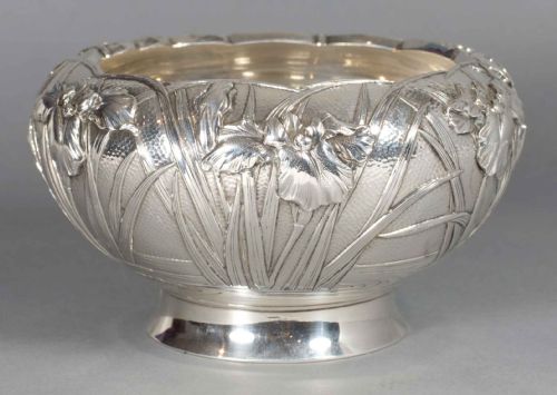 SUPERB JAPANESE SILVER BOWL MIYAMOTO SHOKO OF TOKYO - ADDITIONAL PHOTO 4