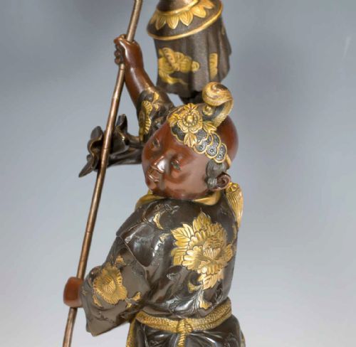 LARGE JAPANESE GILT BRONZE LIDDED KORO SUPPORTED BY ASHINAGA TENAGA MIYAO EISUKE - ADDITIONAL PHOTO 17