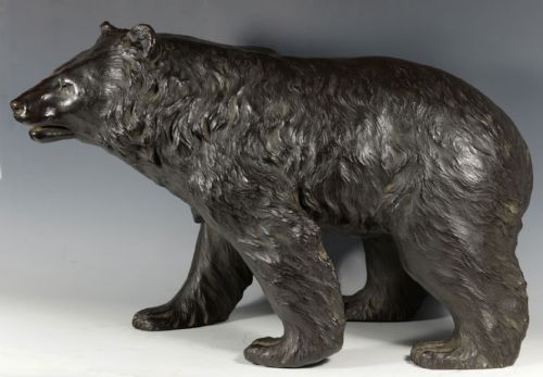 HUGE JAPANESE BRONZE BEAR OKIMONO BY GENRYUSAI SEIYA - ADDITIONAL PHOTO 3