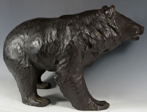 HUGE JAPANESE BRONZE BEAR OKIMONO BY GENRYUSAI SEIYA - ADDITIONAL PHOTO 5