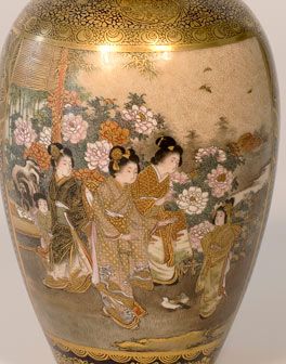 KINKOZAN STYLE JAPANESE SATSUMA VASE NIKKO - ADDITIONAL PHOTO 2