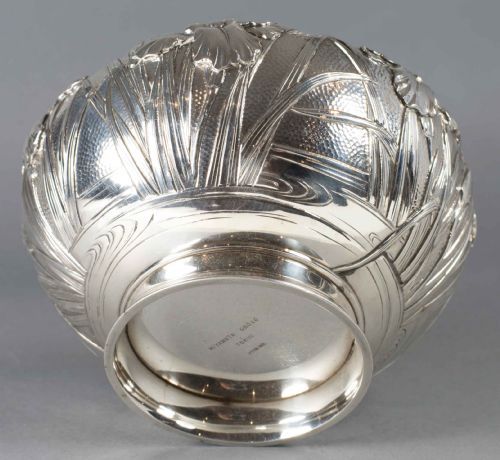 JAPANESE STERLING SILVER BOWL MIYAMOTO SHOKO OF TOKYO - ADDITIONAL PHOTO 3