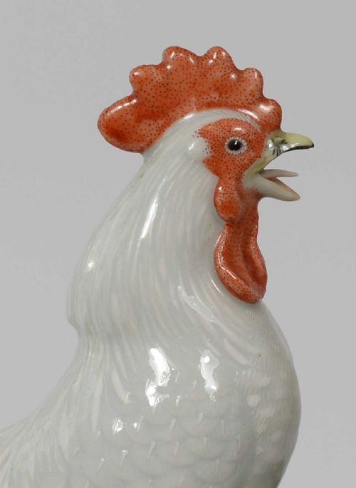 RARE JAPANESE CELADON COCKEREL VASE BY MAKUZU KOZAN - ADDITIONAL PHOTO 9