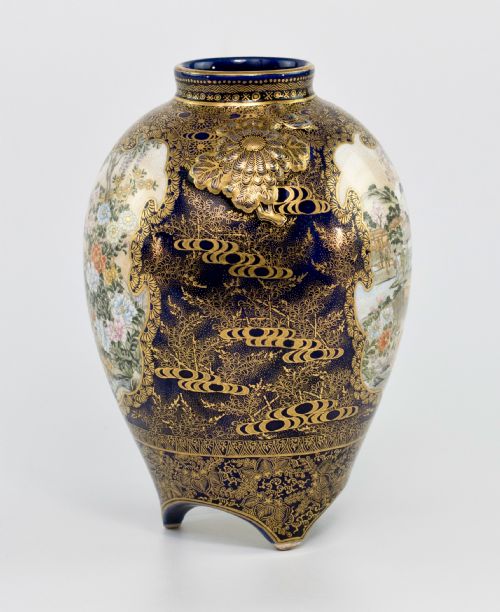 JAPANESE SATSUMA VASE BY KINKOZAN - ADDITIONAL PHOTO 2