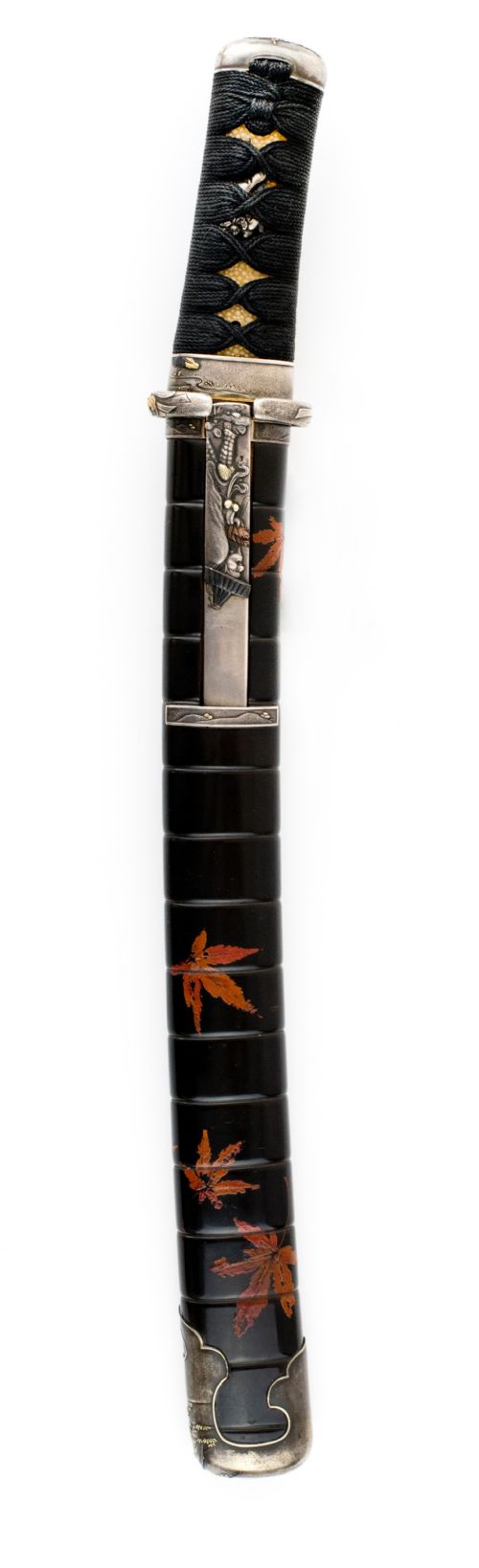 japanese mixed metal mounted tanto dagger - CATEGORY: ANTIQUE METAL - DATED 19TH CENTURY