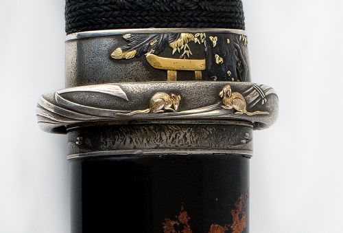 JAPANESE MIXED METAL MOUNTED TANTO DAGGER - ADDITIONAL PHOTO 6