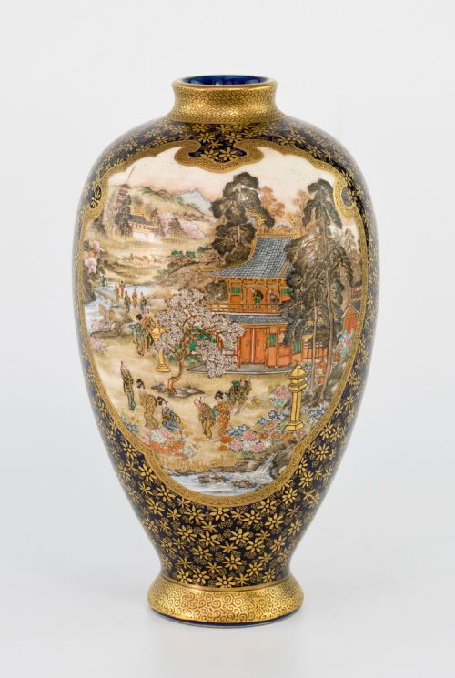JAPANESE SATSUMA VASE BY KINKOZAN - ADDITIONAL PHOTO 1