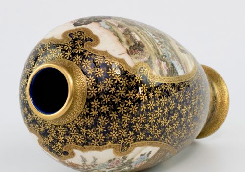 JAPANESE SATSUMA VASE BY KINKOZAN - ADDITIONAL PHOTO 5