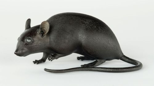 FINE QUALITY JAPANESE BRONZE RAT OKIMONO ARTIST SIGNED - ADDITIONAL PHOTO 7