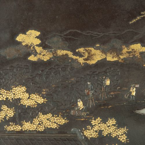 FASCINATING JAPANESE IRON PANEL KOMAI COMPANY OF KYOTO - ADDITIONAL PHOTO 3